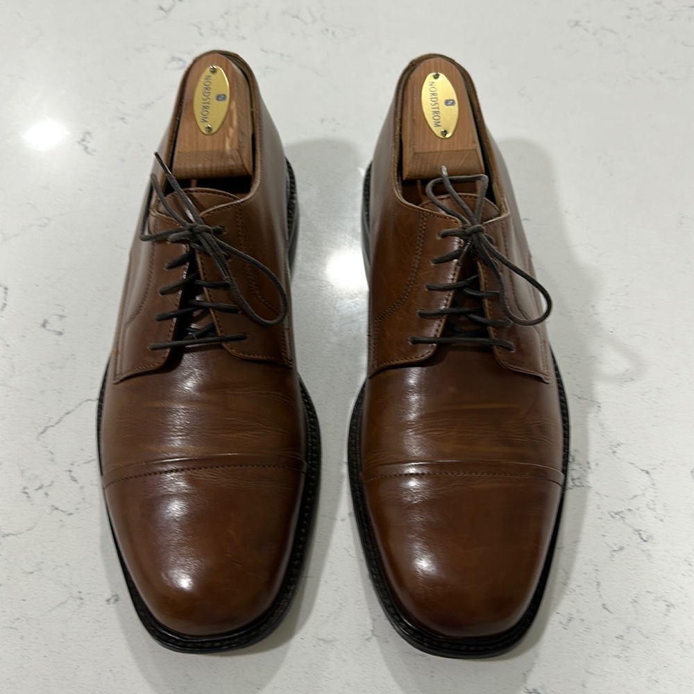 Mens Johnston & Murphy J. Murphy brown dress shoes size 9